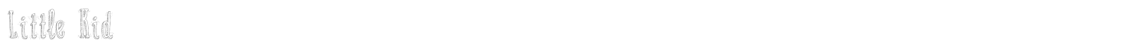 Little Kid font preview